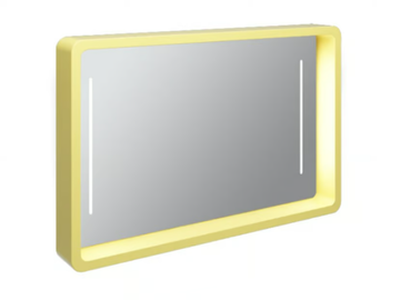 MY BAG - Framed wall-mounted mirror with integrated lighting by Olympia Ceramica - view 3